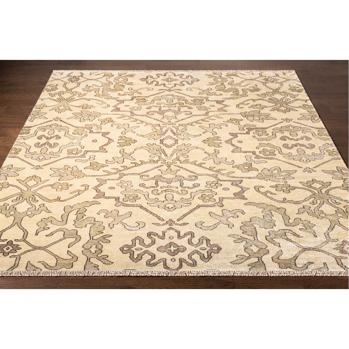 Hillcrest 96 X 96 inch Light Gray Rug in 8 Ft Round, Round