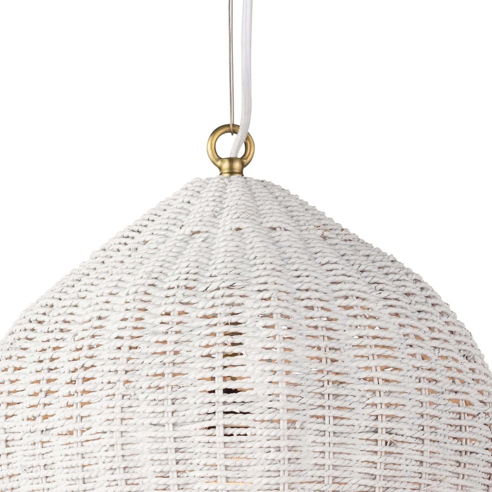 Georgian 1 Light 14.5 inch White Pendant Ceiling Light