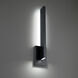 Mako LED 22 inch Black Outdoor Wall Light in 3500K