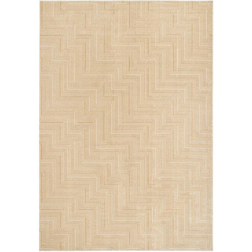 Livia 90 X 63 inch Gold Rug in 5 x 7