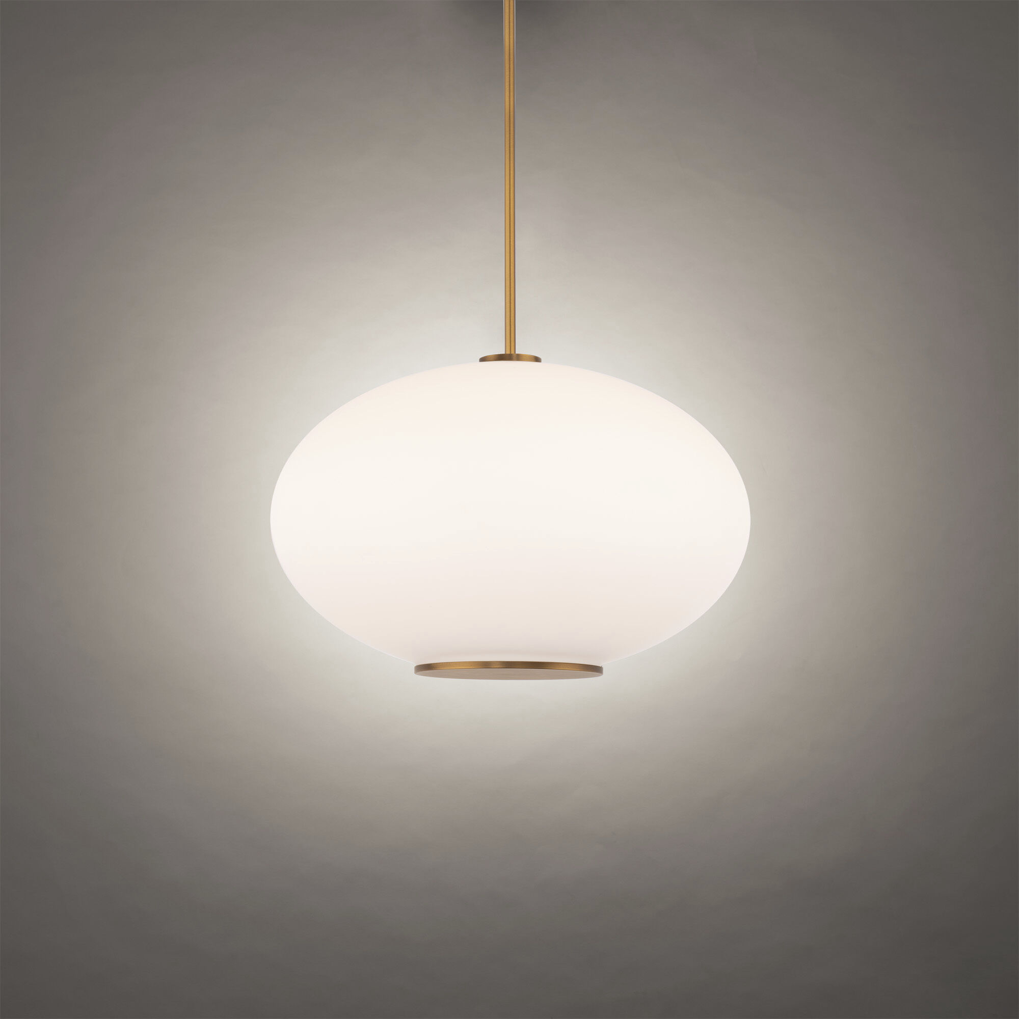 Illusion 1 Light 16 inch Aged Brass Pendant Ceiling Light in 2700K