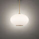 Illusion 1 Light 16 inch Aged Brass Pendant Ceiling Light in 2700K