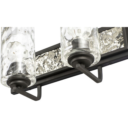 Hammer Time 2 Light 17 inch Carbon/Polished Stainless Bath Vanity Wall Light