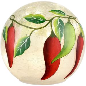 Caliente Red with Green and White Holiday Orb Lighting