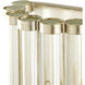 Warwick 1 Light 7 inch Contemporary Silver Leaf ADA Wall Sconce Wall Light, Tall, Bunny Williams Collection