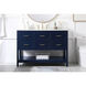 Sinclaire 48 X 22 X 34 inch Blue Vanity Sink Set