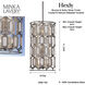 Hexly 9 Light 16 inch Bronze and Sultry Silver Foyer Pendant Ceiling Light