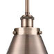 Ballston Appalachian 1 Light 7 inch Antique Copper Pendant Ceiling Light