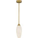 Burnett LED 5 inch Brushed Gold Mini Pendant Ceiling Light