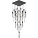 Canada 41 Light 35.43 inch Matte Black Chandelier Ceiling Light