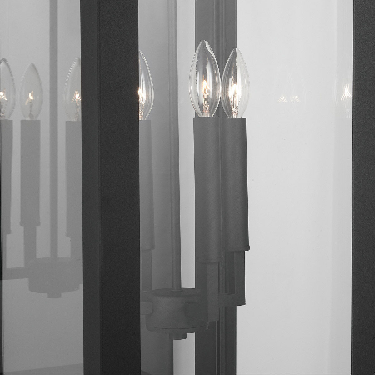 Hunt 4 Light 36 inch Black Outdoor Wall Mount in Incandescent