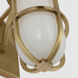 Chapman & Myers Gracie LED 4.75 inch Antique-Burnished Brass Tall Bracketed Sconce Wall Light