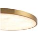 Alora Mood Evelyn 15.13 inch Brushed Gold and Alabaster Flush Mount Ceiling Light