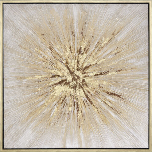 Mohr Gold with White Framed Wall Art