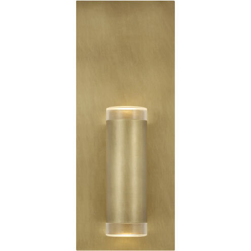 Sean Lavin Dobson II LED Natural Brass Bath Light Wall Light, Integrated LED