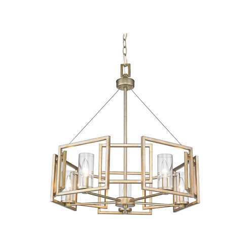 Marco 5 Light 25 inch White Gold Chandelier Ceiling Light
