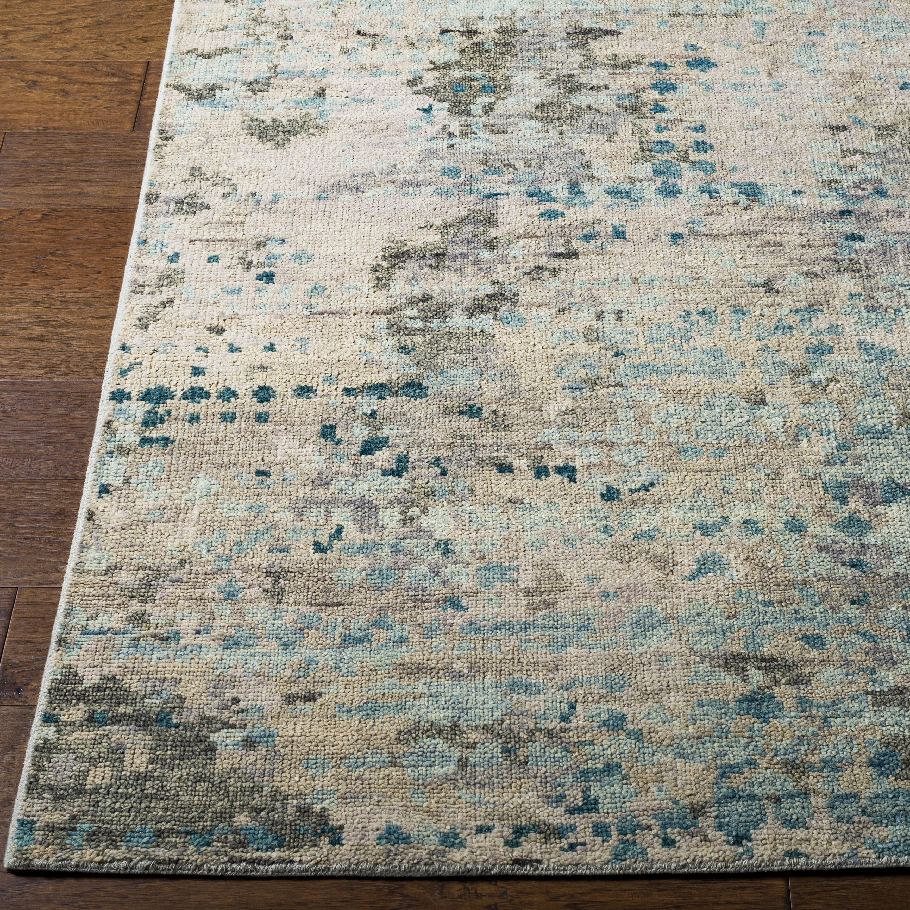 Biscayne 108 X 72 inch Deep Teal Rug in 6 X 9, Rectangle