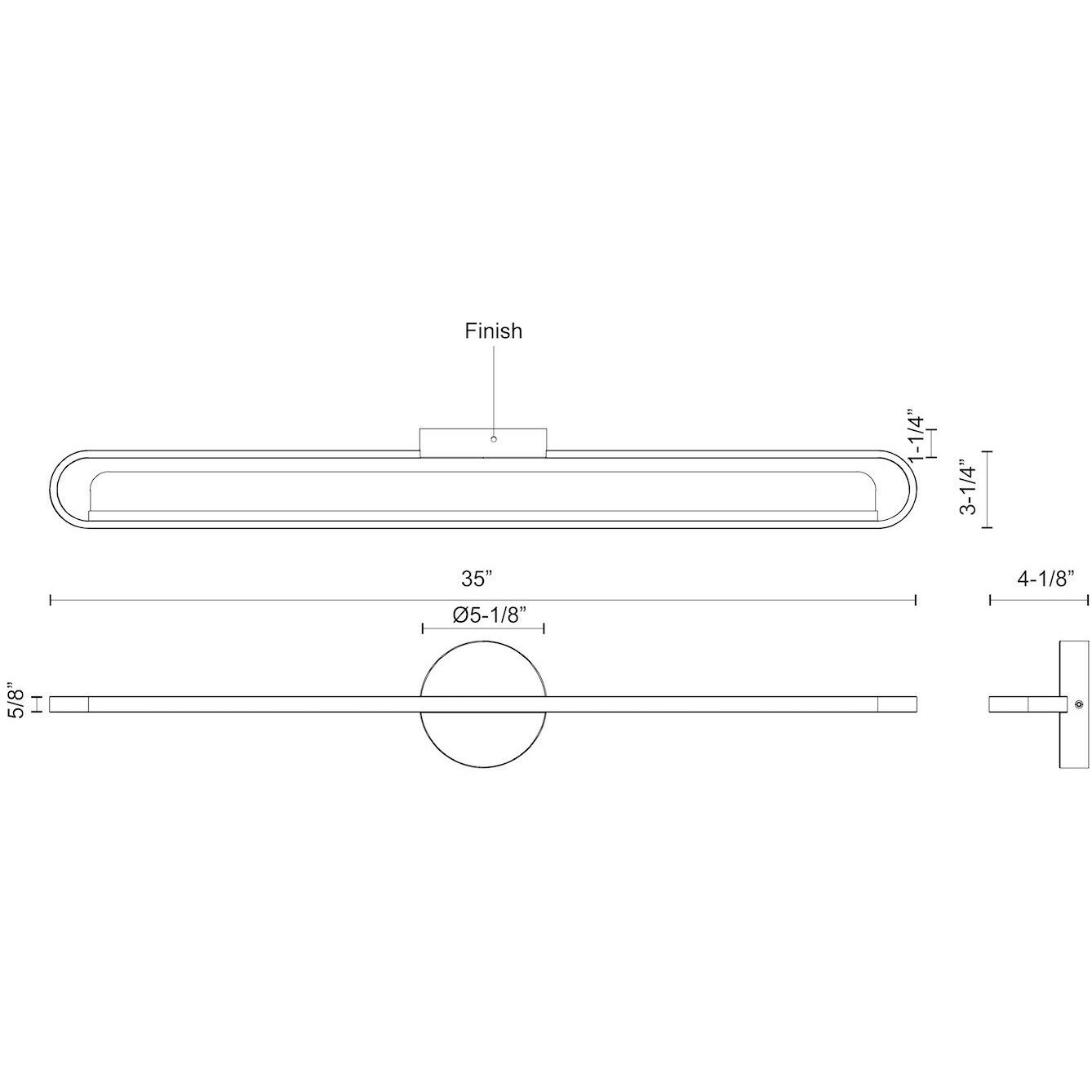 Marlon Vanity Light Wall Light in Black