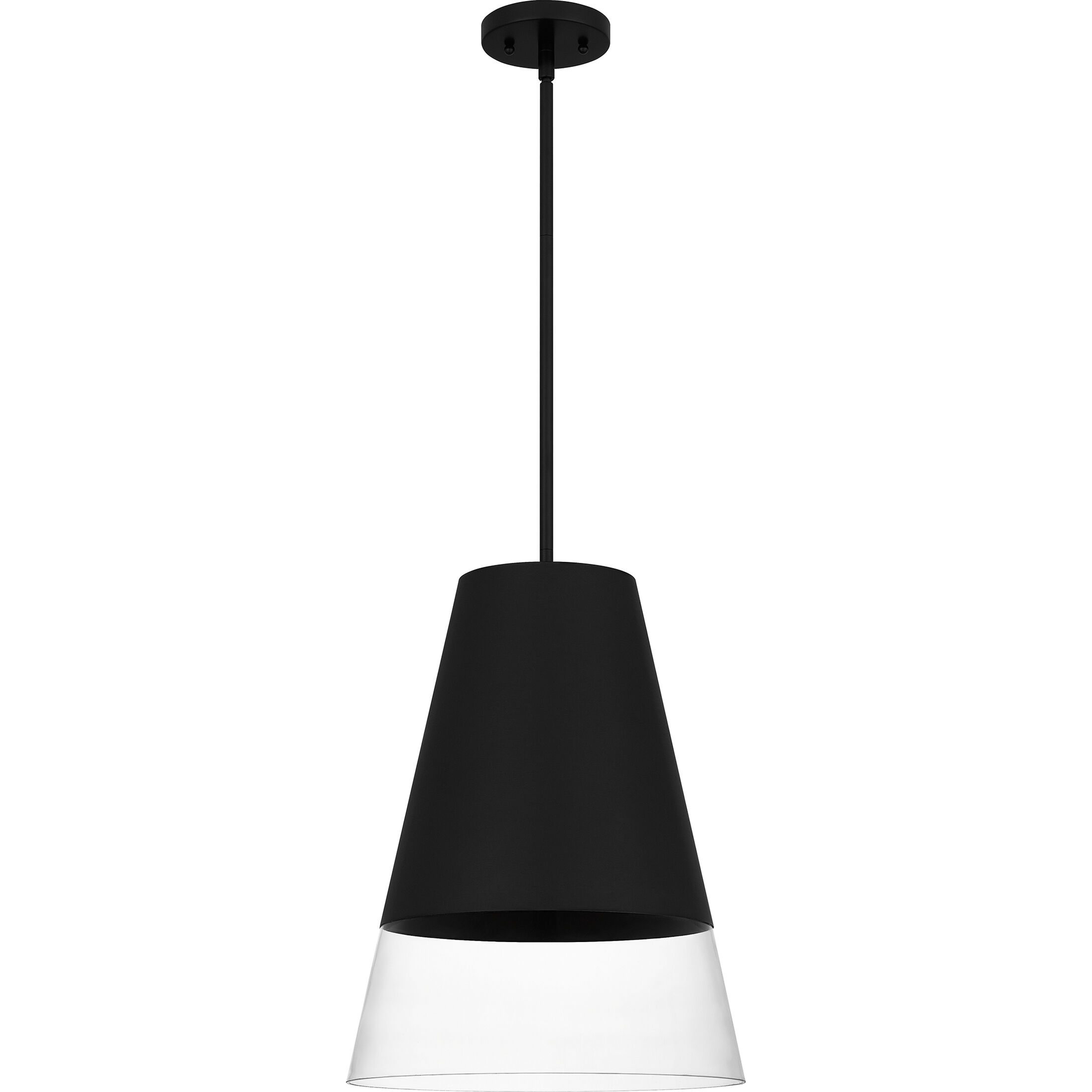 Peregrine 1 Light 14 inch Brushed Black Mini Pendant Ceiling Light