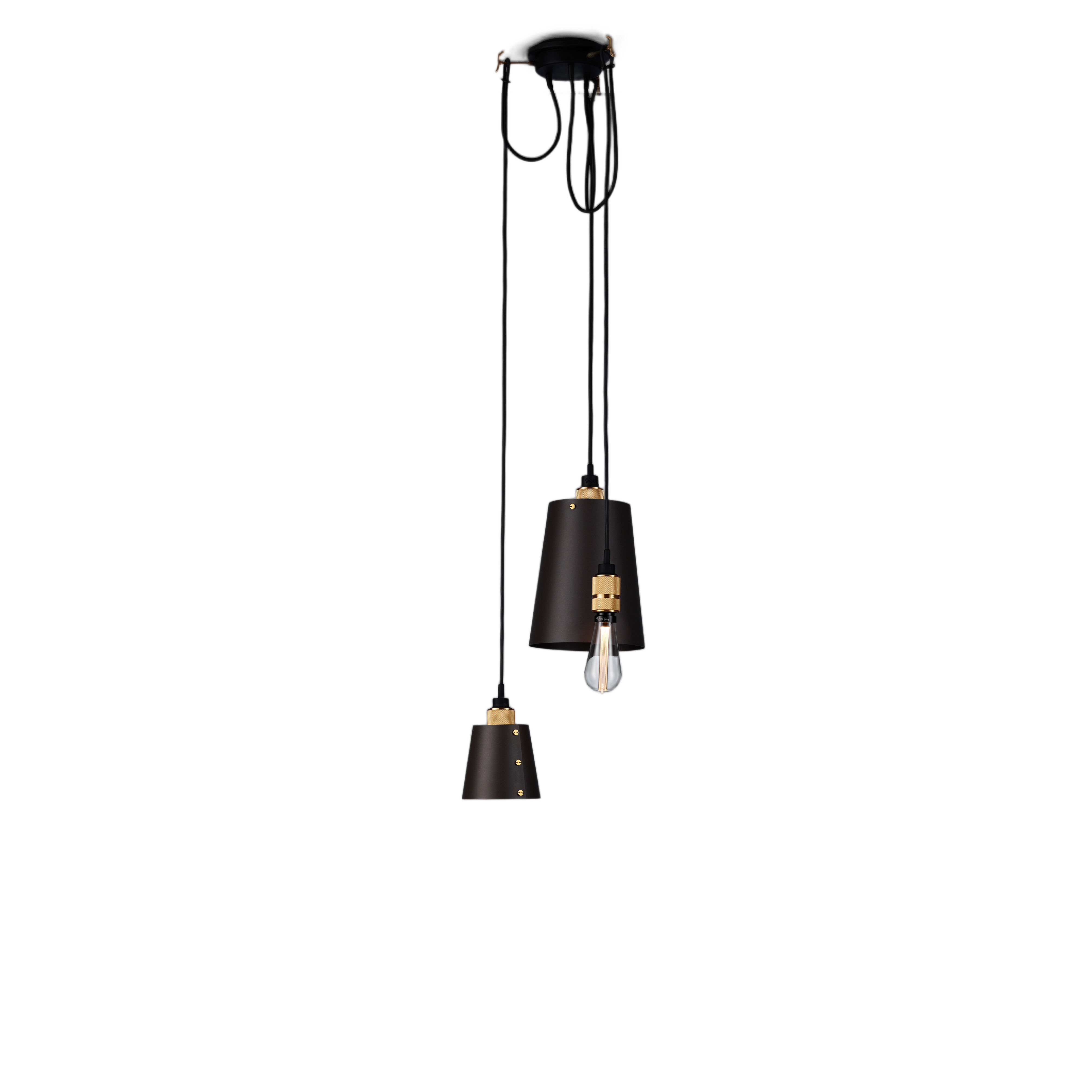 Hooked 3.0 LED 8.27 inch Graphite / Brass Pendant Ceiling Light, Mix