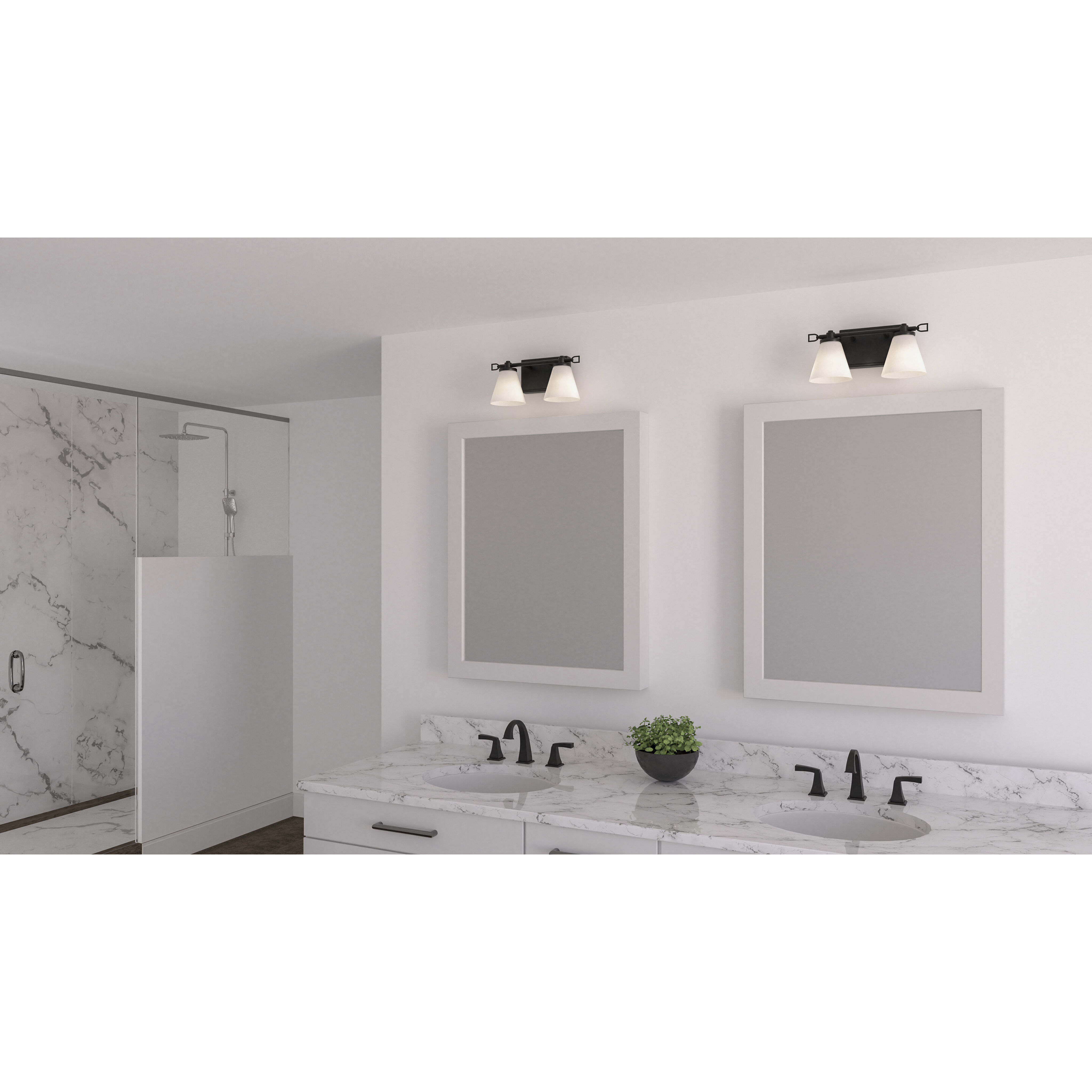 Daniels LED 13.25 inch Matte Black Bath Light Wall Light