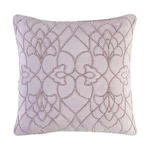 Dotted Pirouette 18 X 18 inch Lilac and Mauve Throw Pillow