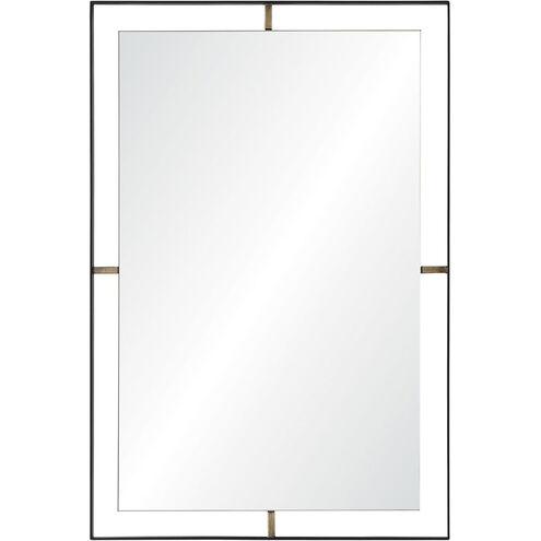 Heston 31 X 20 inch Matte Black Wall Mirror
