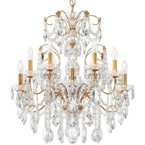 Century 12 Light 30 inch French Gold Chandelier Ceiling Light
