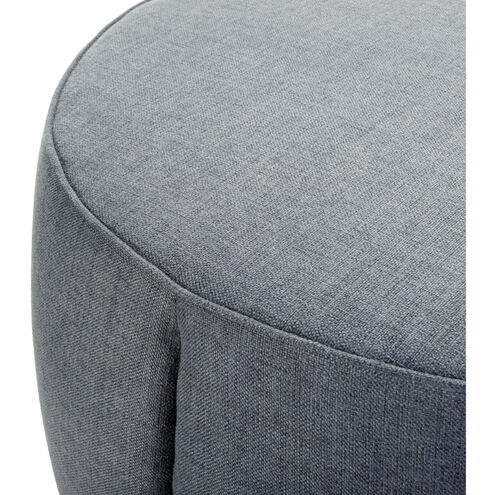 Lanza 21 inch Upholstery: Medium Gray; Base: Dark Brown Ottoman