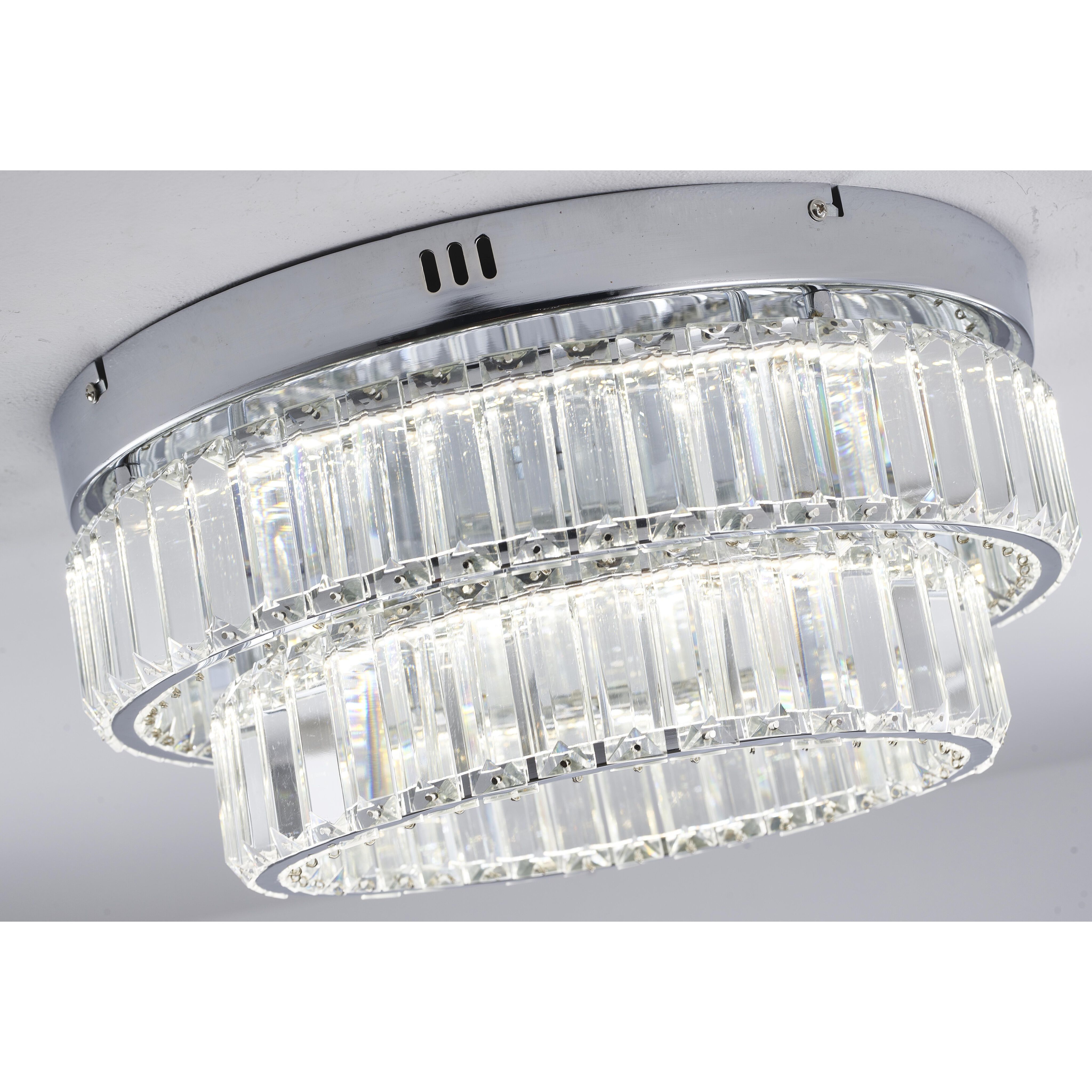Canada LED 15.75 inch Chrome Flush Mount Ceiling Light