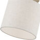 Blossom 1 Light 7 inch Antique Brass Semi-Flush Ceiling Light, Petite