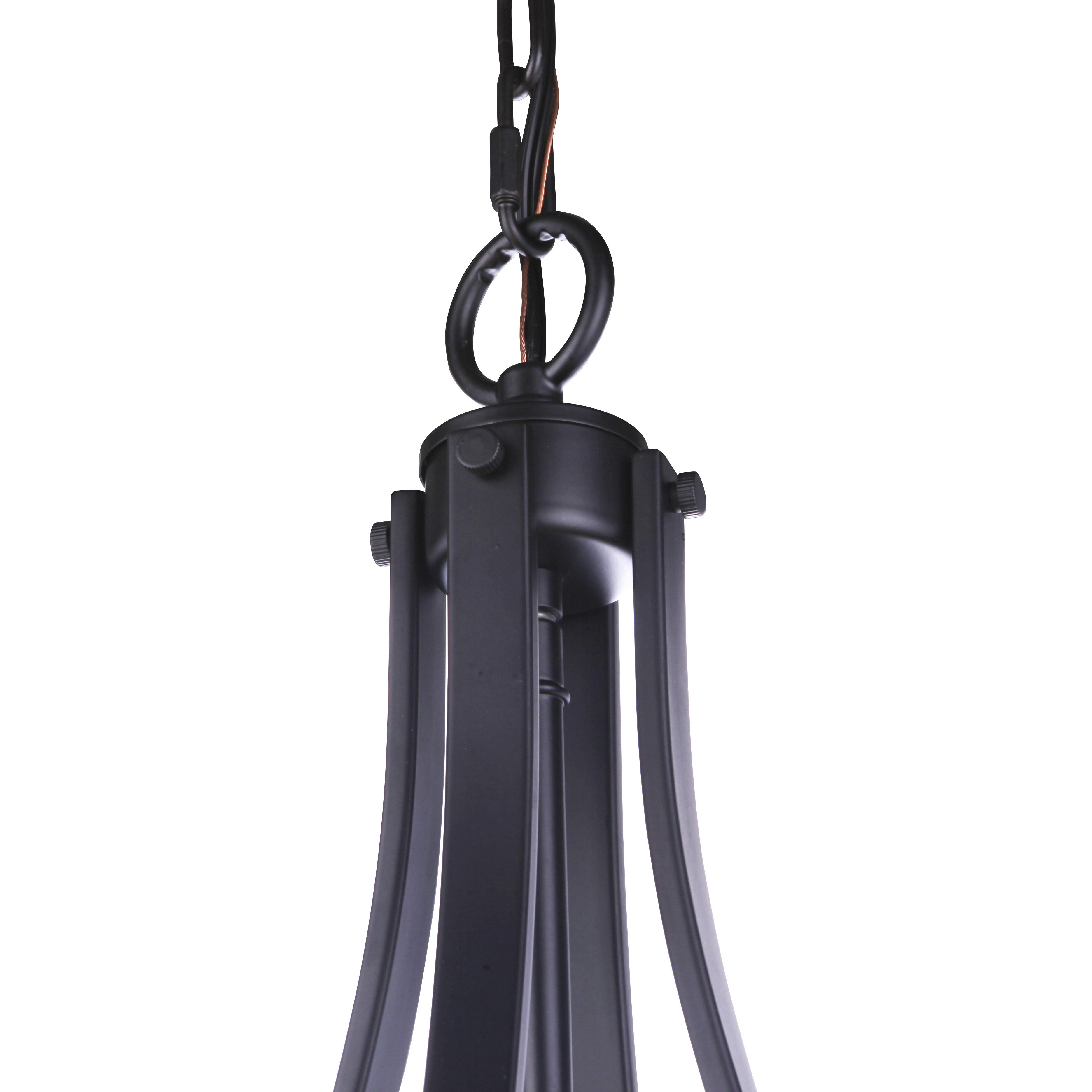 Elliot 5 Light 16 inch Flat Black Pendant Ceiling Light