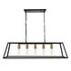 Resolute 5 Light 38 inch Brass and Black Pendant Ceiling Light