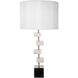 Anita 30 inch 40.00 watt Gold and Black with White Table Lamp Portable Light