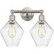 Cindyrella 2 Light 17 inch Satin Nickel Bath Vanity Light Wall Light in Seedy