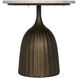 Samuel 18 X 18 inch Aged Brass Side Table