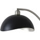Luna Bella 60 inch 9 watt Antique Nickel and Black Arc Floor Lamp Portable Light