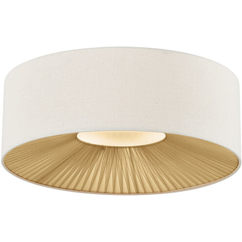 Textile Collection 8 Light 30 inch Matte Black Flush Mount Ceiling Light, Warren Family
