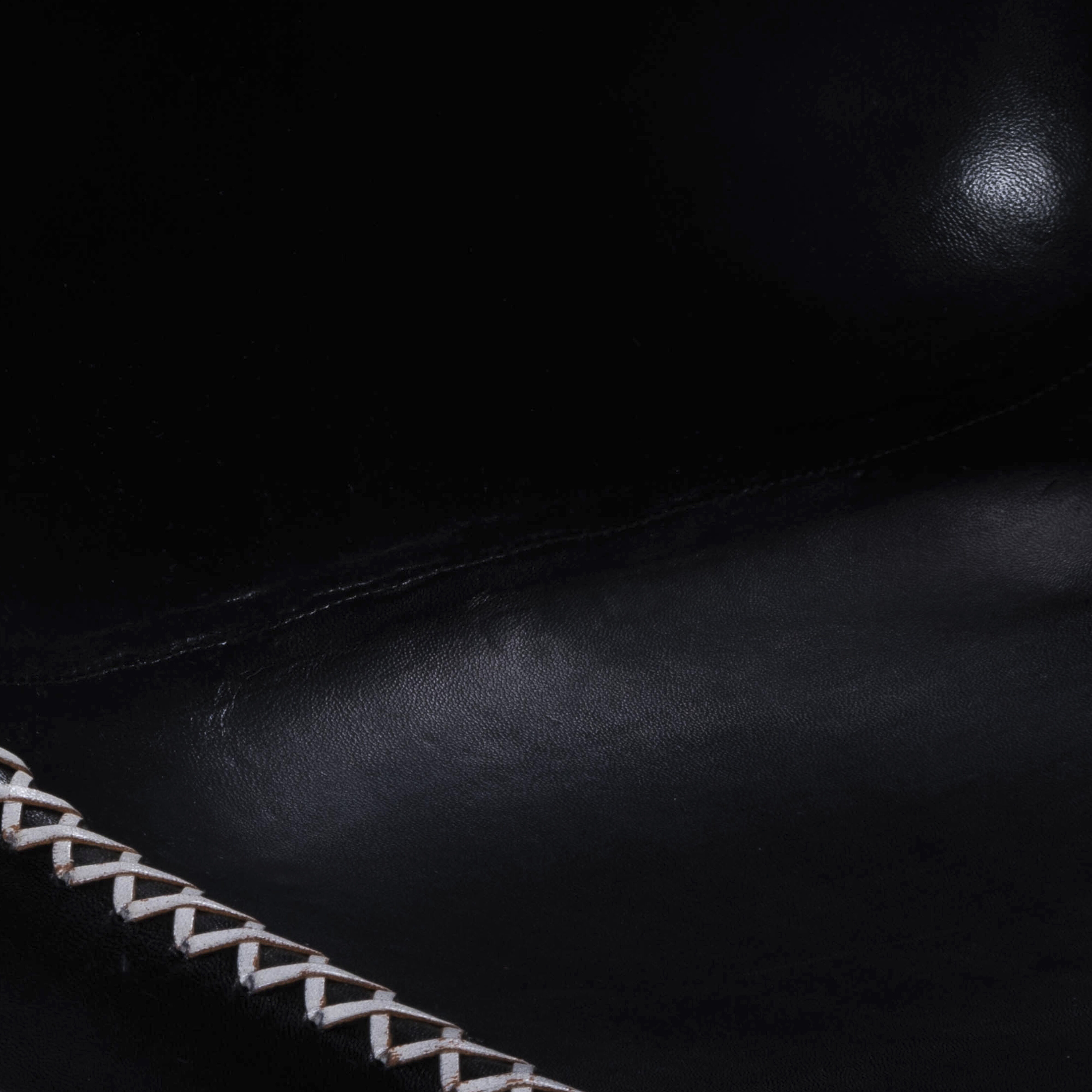 Inland Black Leather Accent Chair