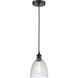 Edison Castile LED 6 inch Matte Black Mini Pendant Ceiling Light