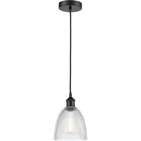 Edison Castile LED 6 inch Matte Black Mini Pendant Ceiling Light