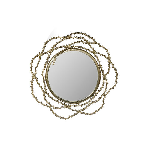Modern 33.5 X 33.5 inch Gold Mirror
