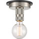Restoration Aurora 1 Light 2.13 inch Brushed Satin Nickel Flush Mount Ceiling Light, Restoration