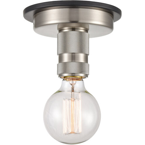 Restoration Aurora 1 Light 2.13 inch Brushed Satin Nickel Flush Mount Ceiling Light, Restoration