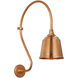Thomas O'Brien Academy Barn Light LED 27 inch Soft Copper Larrabee Barn Light in 8" Soft Copper Rockhouse Shade