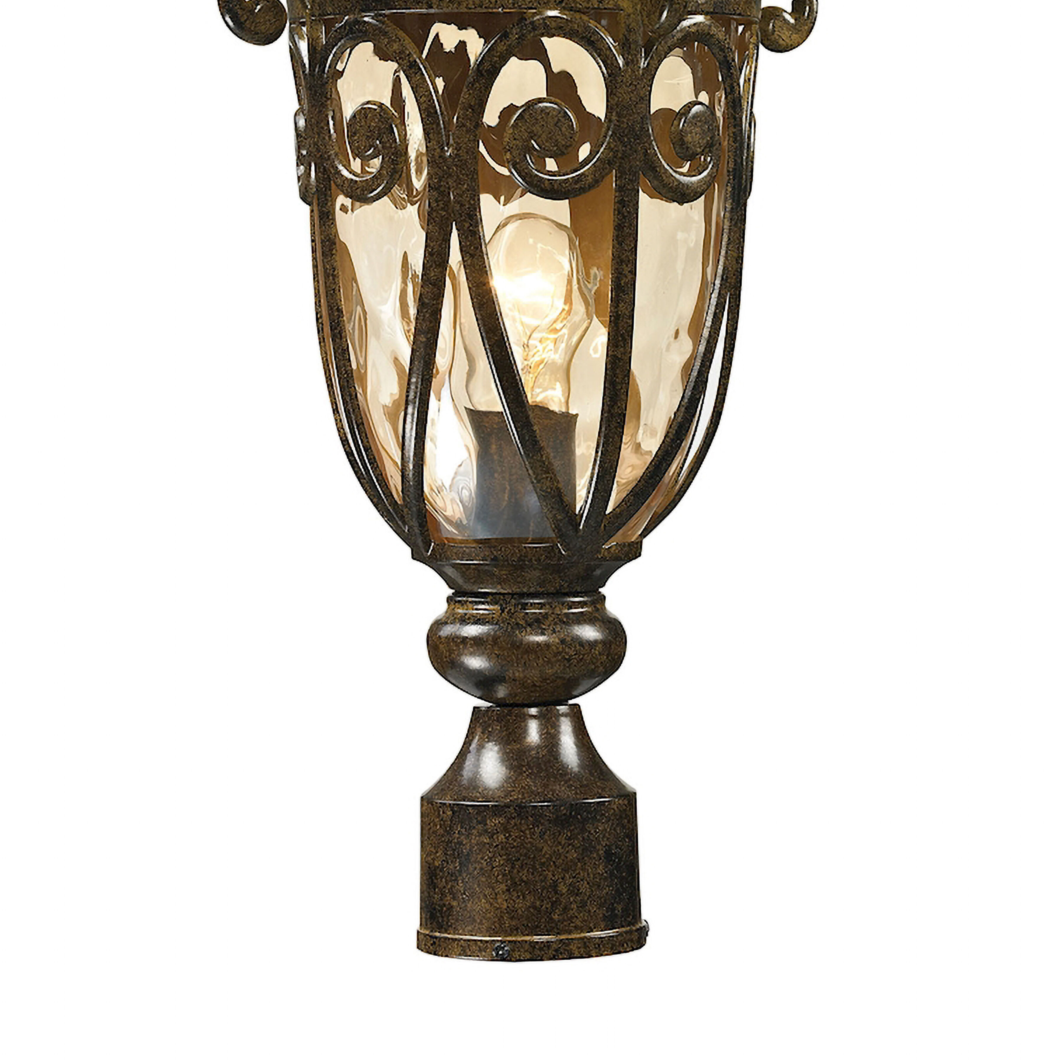 Logansport 1 Light 21 inch Hazelnut Bronze Outdoor Post Light