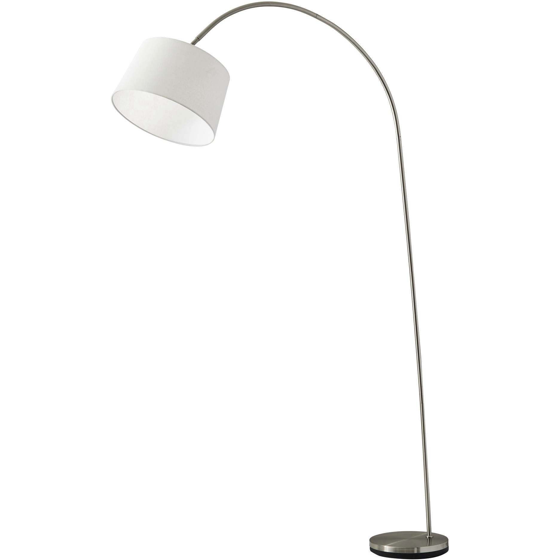 Goliath 83 inch 150.00 watt Satin Steel Arc Lamp Portable Light in Brushed Steel