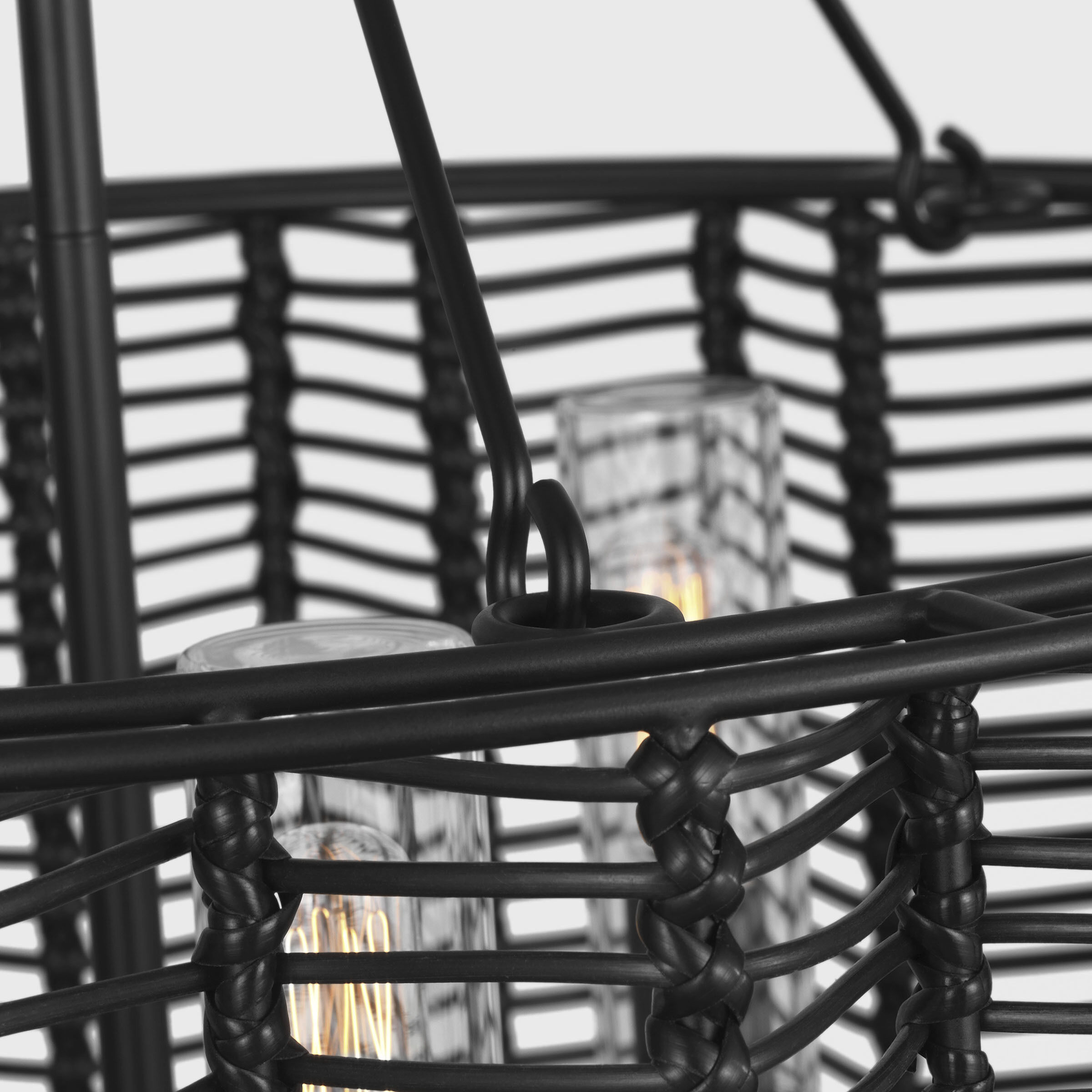 Thom Filicia Winslow 3 Light 23.75 inch Midnight Black Chandelier Ceiling Light