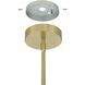 Manhattan LED 1.25 inch Brushed Gold Pendant Ceiling Light
