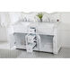 Franklin 60 X 22 X 35 inch White Bathroom Vanity Cabinet